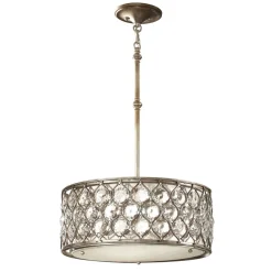 Discount Elstead Pendelleuchte Kristall Rund Ø46cm in Silber