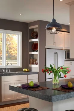 Best Elstead Pendelleuchte LANA Schwarz Ø25cm verstellbar Lampe