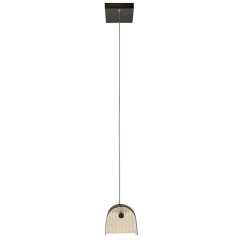 Online Elstead Pendelleuchte LED 116,8 cm lang Metall Glas Schwarz Modern
