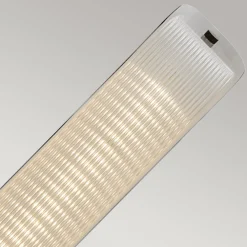 Online Elstead Pendelleuchte LED 116,8 cm lang Metall Glas Schwarz Modern