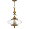 Online Elstead Pendelleuchte LYN Messing Antik Ø46cm Lampe