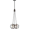 New Elstead Pendelleuchte MALIA Ø20cm 3xE27 Industrie Lampe