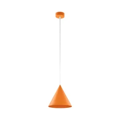 Clearance TK Lighting Pendelleuchte Metall Ø 19 cm verstellbar Orange E27