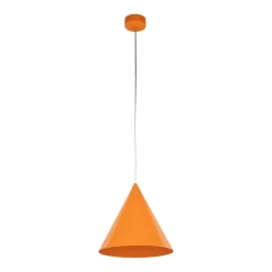 TK Lighting Pendelleuchte Metall Ø 25 cm H: 160 cm verstellbar Orange E27* Hängelampen|Esszimmer Lampen