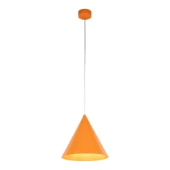 TK Lighting Pendelleuchte Metall Ø 25 cm H: 160 cm verstellbar Orange E27* Hängelampen|Esszimmer Lampen