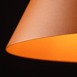 TK Lighting Pendelleuchte Metall Ø 25 cm H: 160 cm verstellbar Orange E27* Hängelampen|Esszimmer Lampen