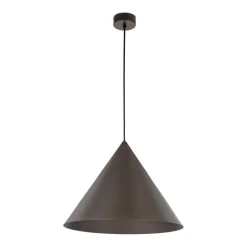 TK Lighting Pendelleuchte Metall Ø 50 cm rund H: max 170 cm Braun E27* Hängelampen|Esszimmer Lampen