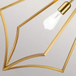 Elstead Pendelleuchte Metall B: 48,9 cm in Messing E27 verstellbar* Hängelampen|Bürolampen