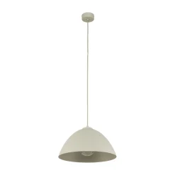 TK Lighting Pendelleuchte Metall Beige Ø 34 cm rund Höhe verstellbar E27* Hängelampen|Esszimmer Lampen