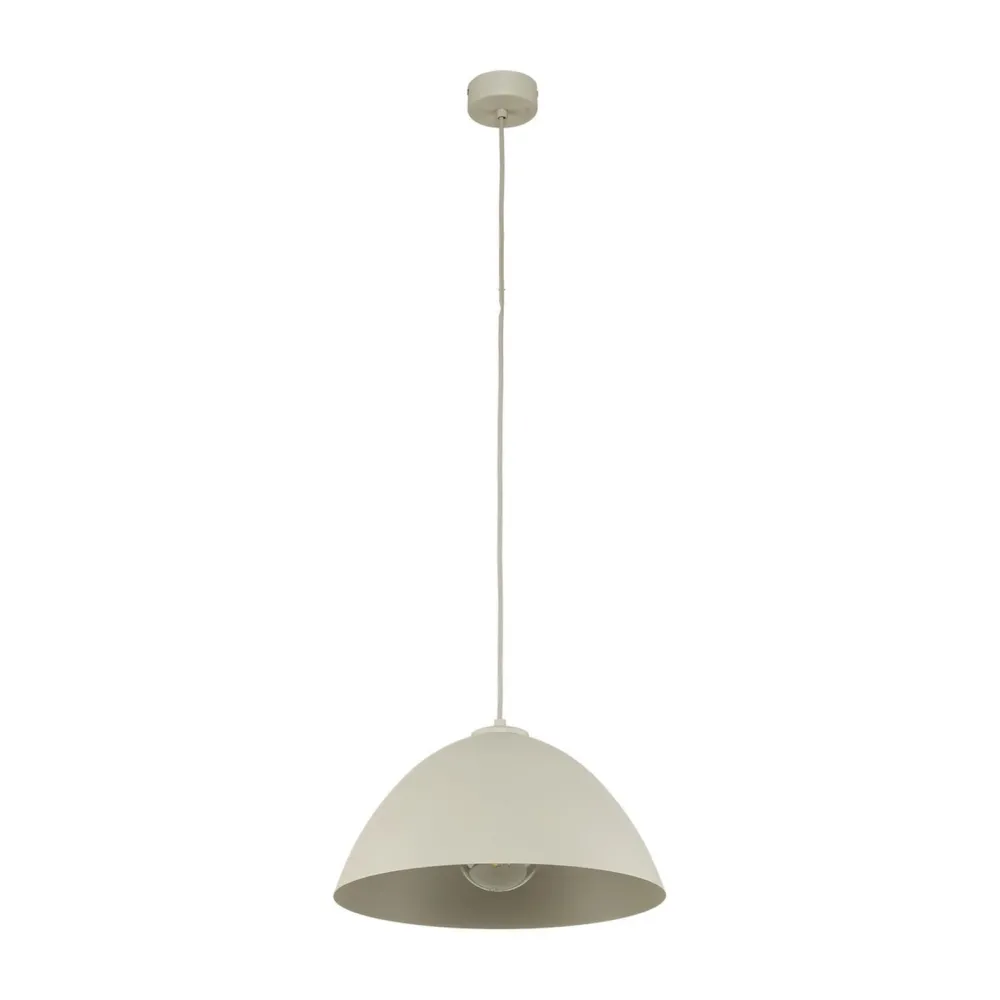 TK Lighting Pendelleuchte Metall Beige Ø 34 cm rund Höhe verstellbar E27* Hängelampen|Esszimmer Lampen