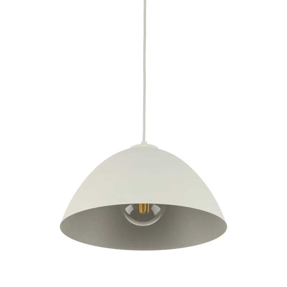 TK Lighting Pendelleuchte Metall Beige Ø 34 cm rund Höhe verstellbar E27* Hängelampen|Esszimmer Lampen