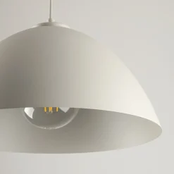 TK Lighting Pendelleuchte Metall Beige Ø 34 cm rund Höhe verstellbar E27* Hängelampen|Esszimmer Lampen