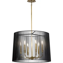 Elstead Pendelleuchte Metall D: 66 cm H: max. 155 cm rund 6x E14* Hängelampen|Bürolampen