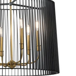 Elstead Pendelleuchte Metall D: 66 cm H: max. 155 cm rund 6x E14* Hängelampen|Bürolampen