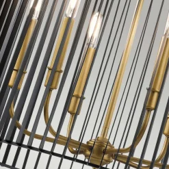 Elstead Pendelleuchte Metall D: 66 cm H: max. 155 cm rund 6x E14* Hängelampen|Bürolampen