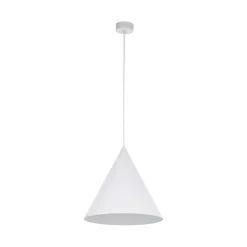 Clearance TK Lighting Pendelleuchte Metall D: 32 cm H: max. 165 cm Weiß E27