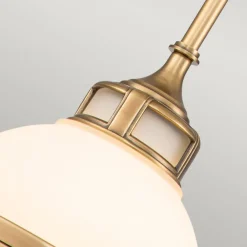 Hot Elstead Pendelleuchte Metall Glas Ø 29,2 cm rund E27 Industrial