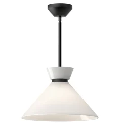 Sale Elstead Pendelleuchte Metall Glas D: 35,8 cm rund Schwarz Weiß