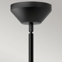 Sale Elstead Pendelleuchte Metall Glas D: 35,8 cm rund Schwarz Weiß