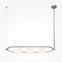 Maytoni Pendelleuchte Metall Glas E14 H: max. 137 cm 3-flammig* Hängelampen|Esszimmer Lampen