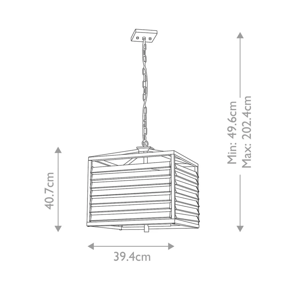 Elstead Pendelleuchte Metall Glas B: 39,4 cm Gunmetal Grau 4x E27* Hängelampen|Bürolampen