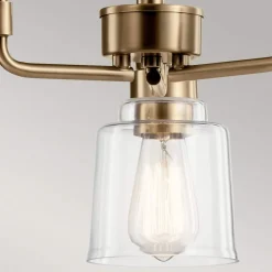 Hot Elstead Pendelleuchte Metall Glas H: max. 148,4 cm 3-flammig