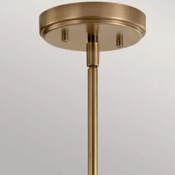 Hot Elstead Pendelleuchte Metall Glas H: max. 148,4 cm 3-flammig