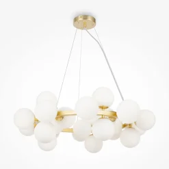 Maytoni Pendelleuchte Metall Glas G9 B: 69 cm H: max. 135,4 cm