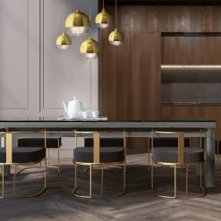 Maytoni Pendelleuchte Metall Glas H: max. 95 cm in Gold E27 JOY* Hängelampen|Esszimmer Lampen