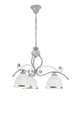 Lamkur Pendelleuchte Metall Glas 3-flmg Jugendstil Küche* Hängelampen|Jugendstil Lampen