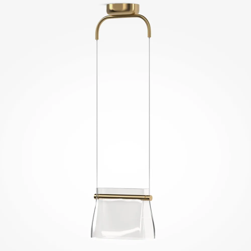 Sale Maytoni Pendelleuchte Metall Glas LED H: max. 329 cm in Messing