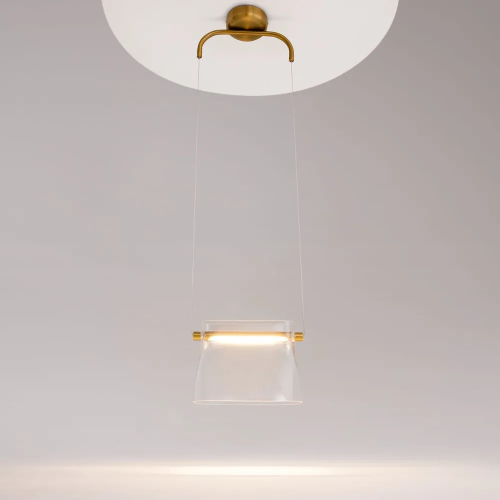 Sale Maytoni Pendelleuchte Metall Glas LED H: max. 329 cm in Messing