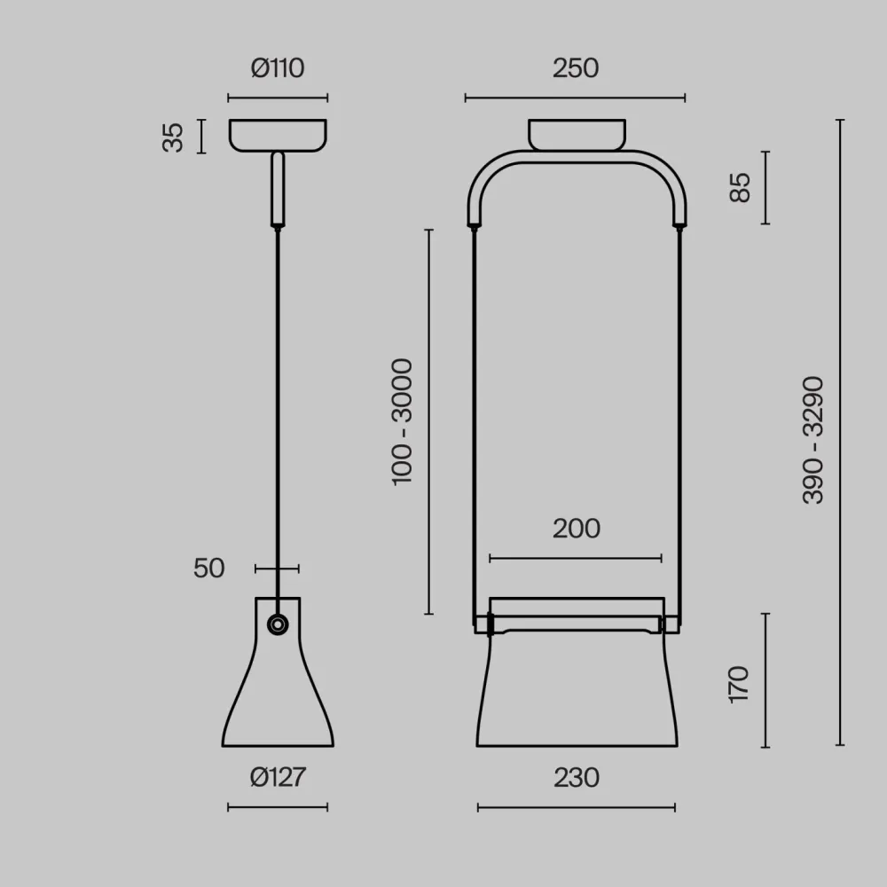Sale Maytoni Pendelleuchte Metall Glas LED H: max. 329 cm in Messing