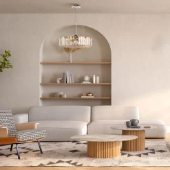 Online Maytoni Pendelleuchte Metall Glas D: 40 cm H: max. 85,8 cm E27