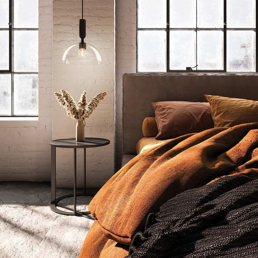 Sale Elstead Pendelleuchte Metall Glas rund D: 30,5 cm Schwarz E27