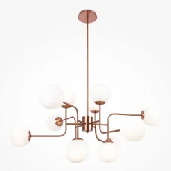 New Maytoni Pendelleuchte Metall Glas H: max. 140 cm E14 Modern