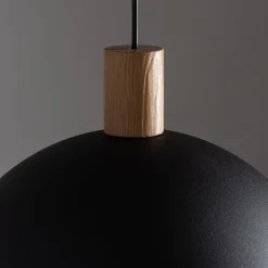 TK Lighting Pendelleuchte Metall Holz Ø 35 cm E27 Skandinavisch* Skandinavische Lampen|Lampen Aus Aller Welt