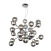 Maytoni Pendelleuchte Metall Rauchglas B: 65 cm Chrom Rauchgrau* Hängelampen|Esszimmer Lampen