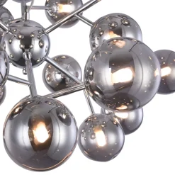 Maytoni Pendelleuchte Metall Rauchglas B: 65 cm Chrom Rauchgrau* Hängelampen|Esszimmer Lampen