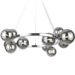 Clearance Maytoni Pendelleuchte Metall Rauchglas G9 B: 67 cm Kugelschirm