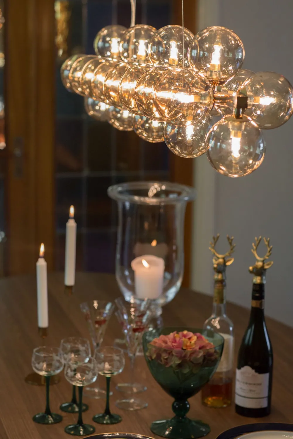 Best By Rydéns Pendelleuchte Metall Rauchglas 122 cm lang für 24x G9