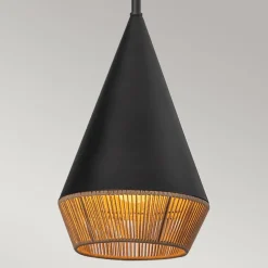 Elstead Pendelleuchte Metall Seil D: 18,1 cm Höhenverstellbar E27* Wohnzimmerlampen|Metall Lampen