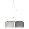 Online Belis Pendelleuchte Metall Stoff E27 Schwarz Grau Graphit