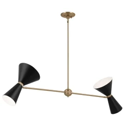 Online Elstead Pendelleuchte Metall verstellbar 4x E27 Up Down L: 130,3 cm