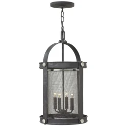 Outlet Elstead Pendelleuchte Metall Vintage Design in Zink antik CADORA