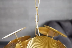 Invicta Interior Pendelleuchte Modern 6-flammig Gold Metall E14 elegant* Wohnzimmerlampen|Metall Lampen