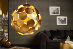 Invicta Interior Pendelleuchte Modern 6-flammig Gold Metall E14 elegant* Wohnzimmerlampen|Metall Lampen