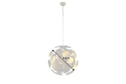 Invicta Interior Pendelleuchte Modern 6-flammig Gold Metall E14 elegant* Wohnzimmerlampen|Metall Lampen
