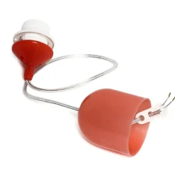 Lamkur Pendelleuchte Orange rund Esstisch Retro ADANIA* Hängelampen|Esszimmer Lampen