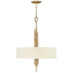 Sale Elstead Pendelleuchte PALINA Creme Gold Ø61cm Hängelampe